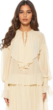 Alexia Admor Serelise Blouse in Ivory at Nordstrom, Size X-Small L