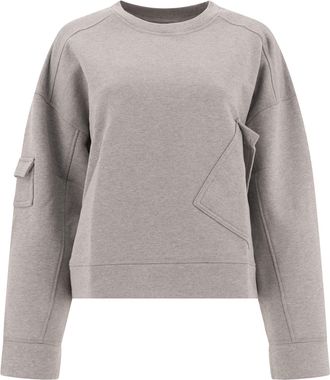 Ganni Womens Sweatshirts - Grey Cotton - Size Small