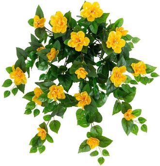 Nearly Natural 24In Uv-Resistant Artificial Azalea Hanging Plant (Indoor/Outdoor) - Set Of 3