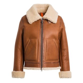 Parajumpers Gialean Special Cognac Brown Leren Jas