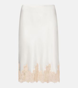 D&ocirc;en Elowette lace-trimmed silk longuette