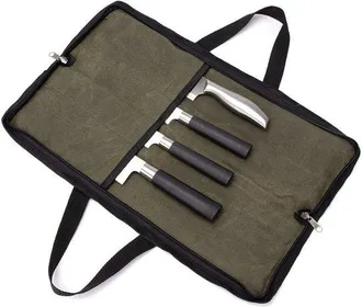 OEM Bolsa Transporte Utensilios Bolsa Resistente Cuchillos 4 Compartimentos, Bolsa Multifuncional Cuchillos, Cuchillos No Incluidos (verde Militar)