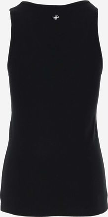 Patou Womens Tank Top Black Cotton
