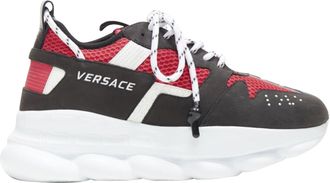 Versace Chain Reaction suede low top chunky sneaker
