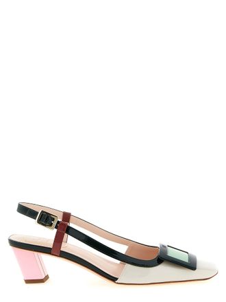 Roger Vivier Multicolor Calfskin Mid Heel Womens Pumps