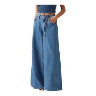 Levi's Jeans, Dames, Blauw, W29 L30, XL Superwide Jeans