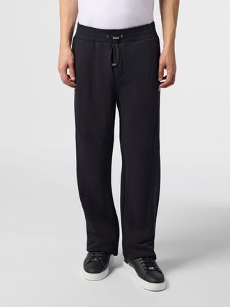 Philipp Plein Pantaloni jogging wide leg in jersey con logo Hexagon
