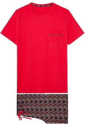 HOM Westgate Short Pajama Set in Red Print at Nordstrom, Size Xx-Large