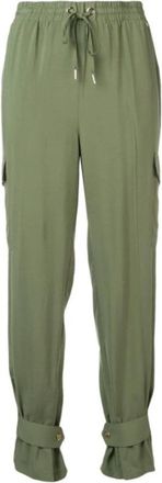 Twinset Tapered Cargo Broek - Dames - Vrijetijds broeken - Groen - S - Broeken