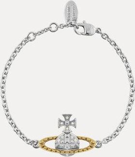 Vivienne Westwood Mayfair Bas Relief Bracelet -Rhodium-gold-crystal-ab-crystal -Rhodium-gold-crystal-ab-crystal Women