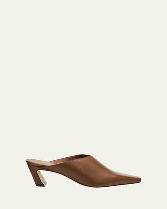 Stuart Weitzman 50mm Stassi Leather Mules