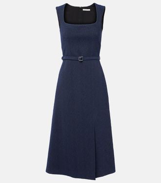 Emilia Wickstead Pinah cotton-blend bouclé midi dress