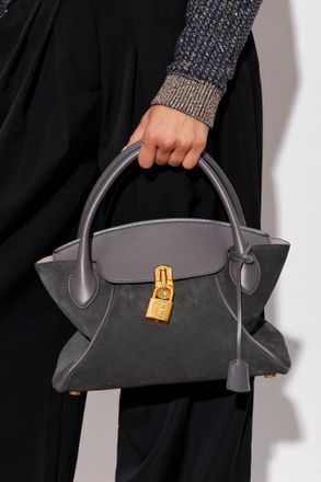 Balmain Pulse Day Small Bag, Womens, Grey