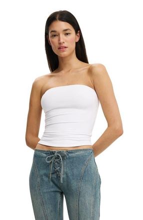Cotton On Womens Hold Me Longline Tube in White at Nordstrom, Size X-Small