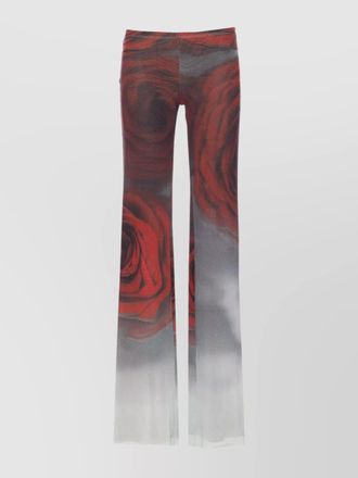 Jean Paul Gaultier mesh flared trousers