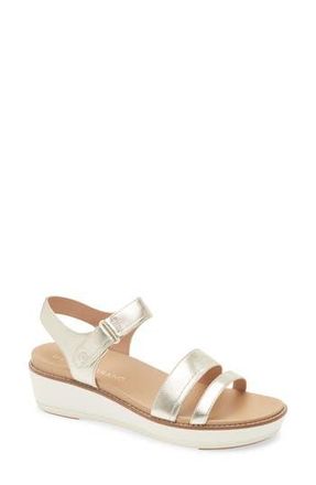Cole Haan OriginalGrand Peyton Flatform Sandal (Women in Soft Gold Metallic/Ivory at Nordstrom Rack, Size 8