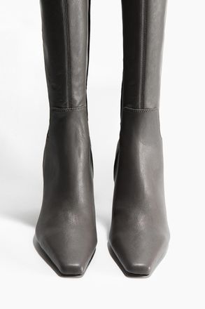 H&M Overknee Sock-Boots - Grau