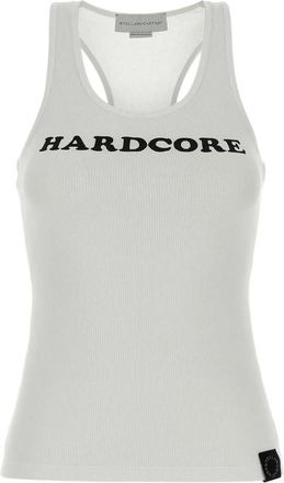 Stella McCartney Hardcore Slogan Cotton Tank Top