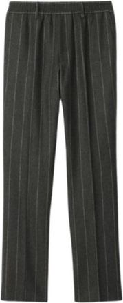 Burberry Mens Pinstriped Wool Tailored Trousers, Brand Size 52 ( Waist Size 35.8 )