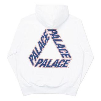 Palace Classic Triangle Hooded Sweater Unisex White P19HD050