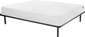 Vente-Unique Somier articulado el&eacute;ctrico 2x48 terminales - 2 x 70 x 190 cm - Tela - Gris - sin motor - PITUS de Ysm&eacute;e