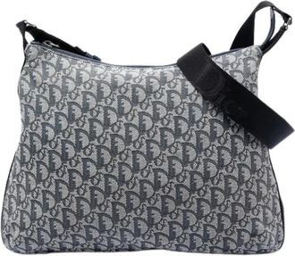 Dior Pre-owned Canvas Crossbody Tas - Dames - Vintage Schoudertas - Blauw - ONE Size - Vintage