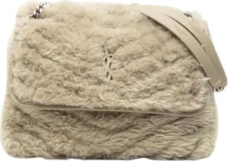 Saint Laurent Pre-owned Shoulder Bag - Dames - Vintage Schoudertas - Beige - ONE Size - Leer - Vintage