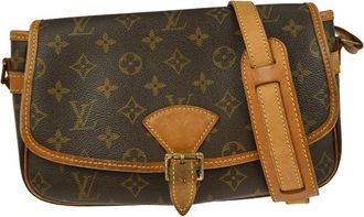 Louis Vuitton Sologne Monogram Canvas Brown Canvas Handbag (Pre-Owned)