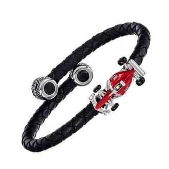 Jan Leslie Braided Sterling Silver Cuff Bracelet in Black at Nordstrom