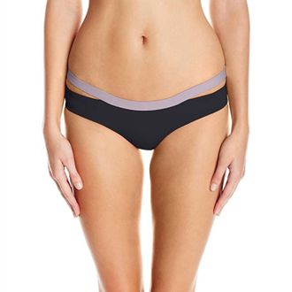 L*Space Color Block Hollywood Bikini Bottom In Black