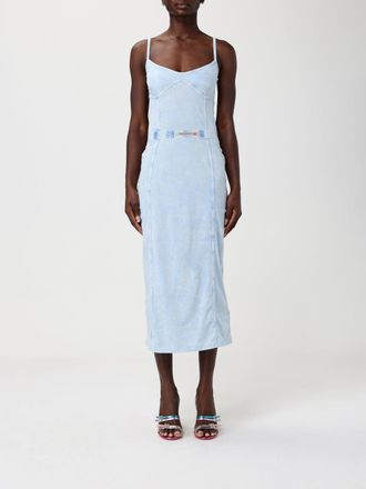 Diesel Dress Woman color Gnawed Blue