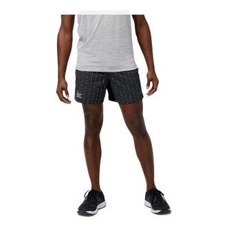 New Balance Impact Run Luminous 6 Inch Shorts Asia Sizing Black MS31255-MBK