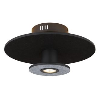 Globo Lighting Plaf&oacute;n - Carter - Negro - Metal - &Oslash; 38cm - Led - 15647sd
