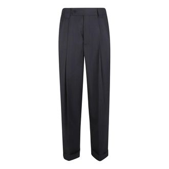 Versace Trousers - male - Versace - Suit Trousers - Blue - L - Trousers