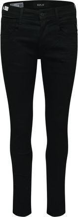 Replay Mens Replay Anbass Slim-Fit Jeans in Black