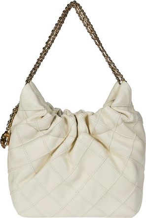 Tory Burch Fleming Mini Hobo Tas - Dames - Schoudertassen - Beige - ONE Size - Tassen