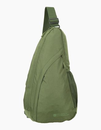 Mountain Warehouse Mens Mountain Warehouse Classic 8L Sling Backpack - Green - Size: ONE size
