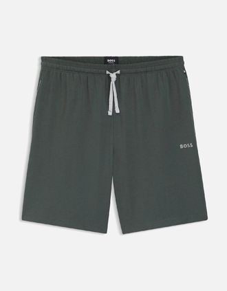HUGO BOSS Mens Mix&Match Loungewear Shorts - Mix&Match Stretch Cotton Lounge Shorts - Green - Size: 33/32/32
