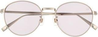 Dunhill 53mm Round Sunglasses in Gold Gold Violet at Nordstrom Rack