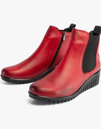 Lotus Womens Lotus DRESDEN Womens Boots Red - Size: 4
