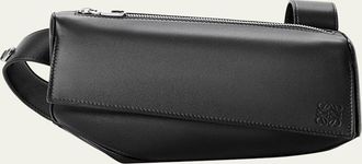 Loewe Mens Puzzle Featherlight Leather Crossbody Bag