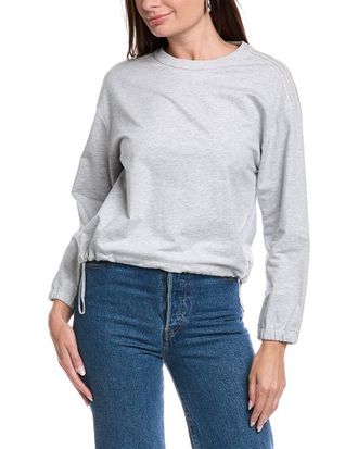 PESERICO Drawstring Hem Sweatshirt