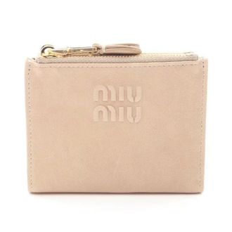Miu Miu Pre-owned Wallets, female, Beige, Size: ONE SIZE Pre-owned Nappa Aviator wallet