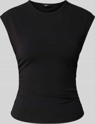 Only Slim Fit T-Shirt aus Baumwoll-Mix Modell MIRA in Black, Gr&ouml;&szlig;e XL