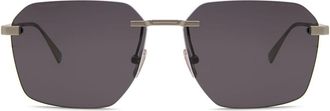 Bulgari BV40029U Polarized 17D Mens Sunglasses Silver Size 61