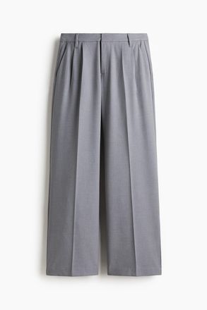 H&M Elegante Hose mit weitem Bein - Grau
