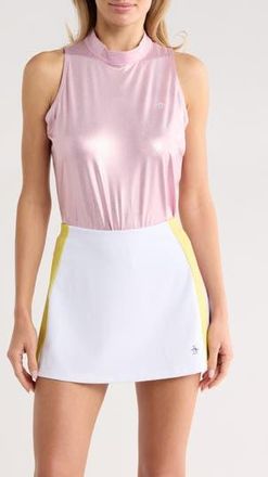 Original Penguin Metallic Sleeveless Knit Tank in Metallic Charm Pink at Nordstrom Rack, Size X-Small