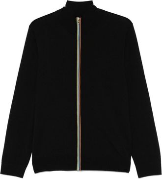 Paul Smith Black Artist-stripe Detailed Cardigan