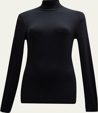 Frame Denim Ribbed Turtleneck Top