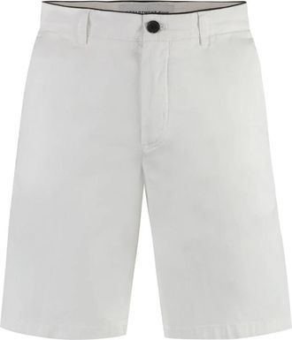 Department Five Flat Front Cotton Twill Shorts - Heren - Korte Broeken - Wit - W31 - Katoen - Korte Broeken